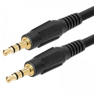 3,5 mm AUX samec na samec stereo audio kabel pomocná sluchátka kabel MP3 PC - 6 nohou pozlacené